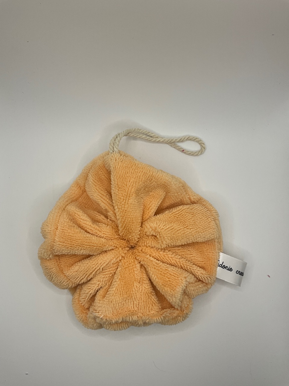 Eponge de douche ( abricot)