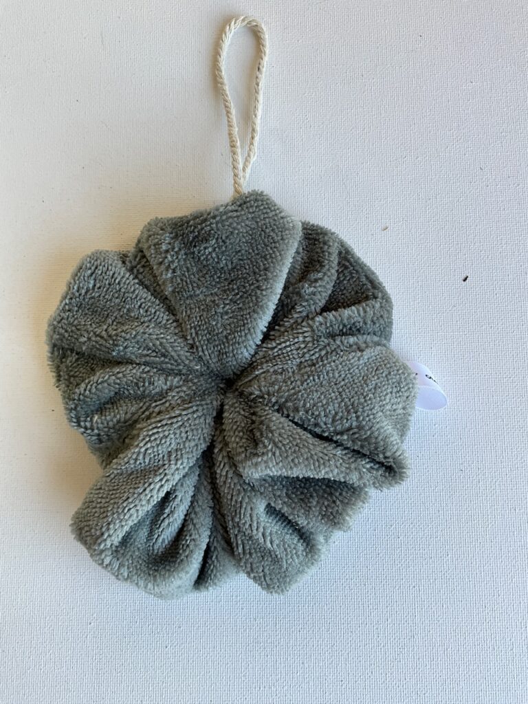 Eponge de douche ( vert gris)