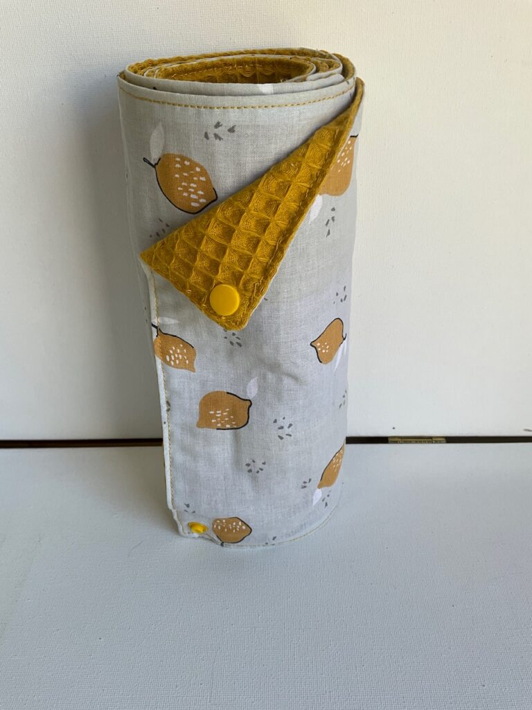 Rouleau essuie tout lavable « nid abeille »