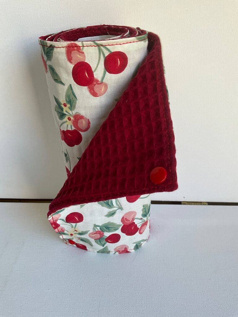 Rouleau essuie tout lavable « nid abeille »