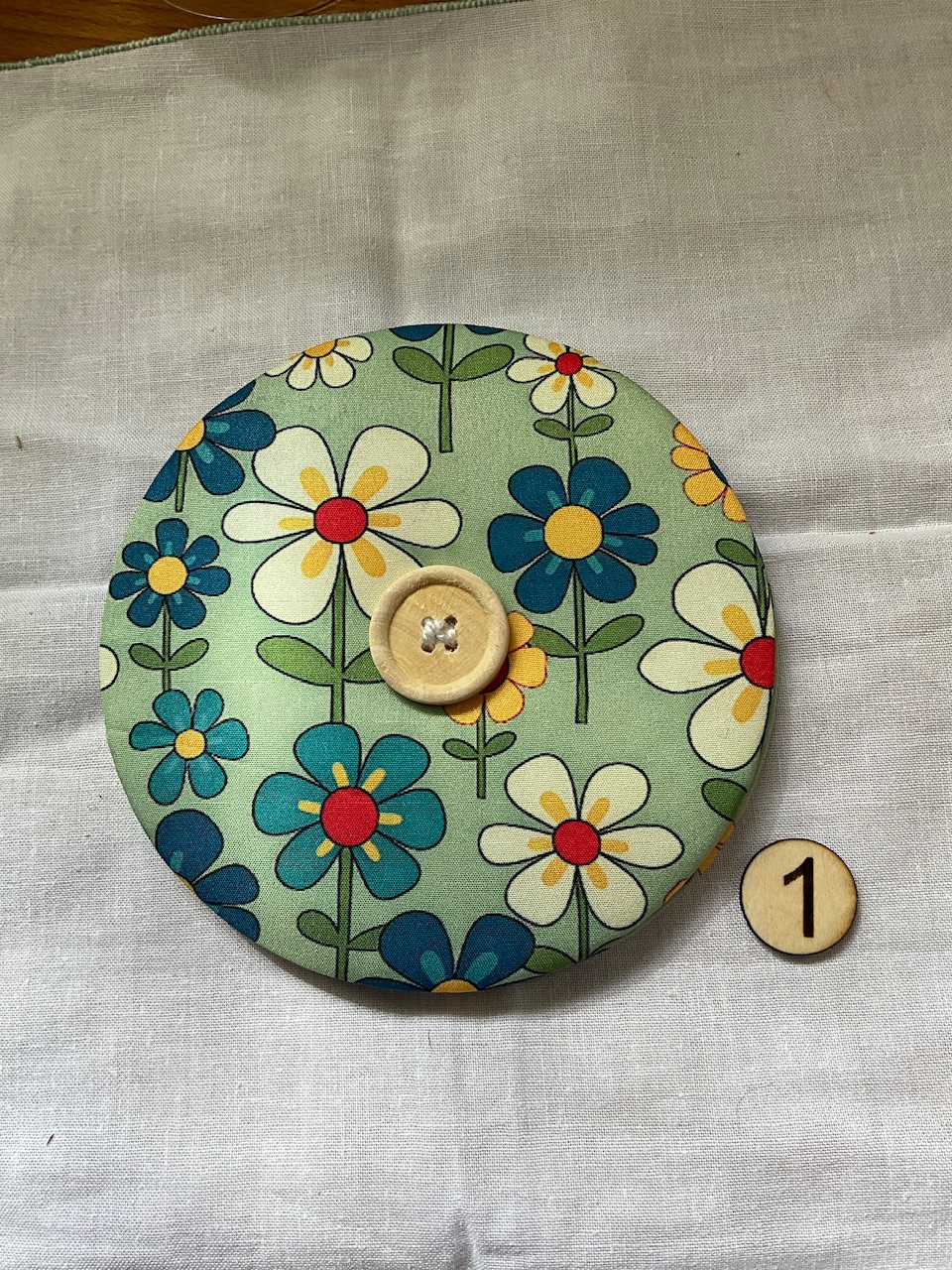 Support de cartes à jouer rond en coton – enfants et adultes – Image 2