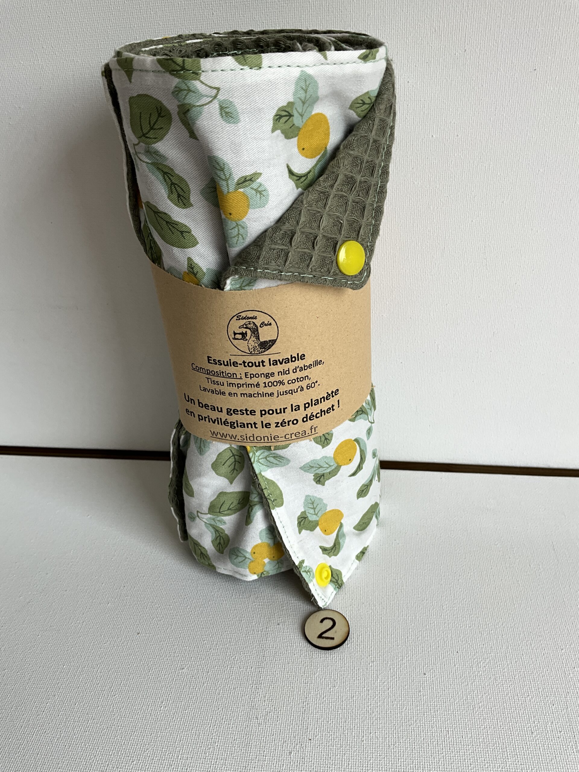 Essuie-tout lavable en nid d'abeille – Image 3