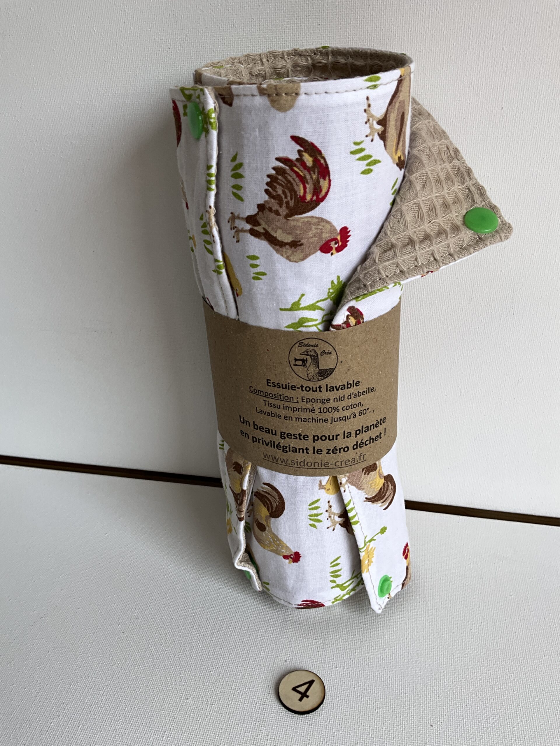 Essuie-tout lavable en nid d'abeille – Image 5