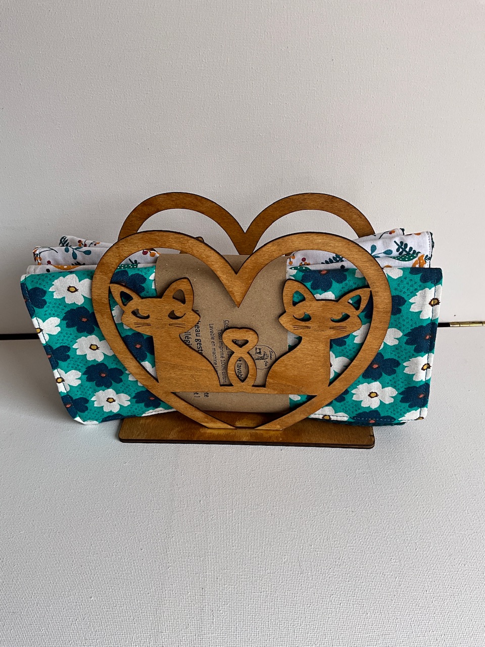 Support serviette de table ou essuie tout «chat» – Image 2